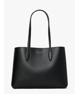 New Kate Spade All Day Large Tote Leather Black Multi - $122.11