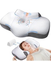 NAPZ Cervical Memory Foam Pillow, Orthopedic Firm Soft Adjustable Hypoallergenic - £23.98 GBP