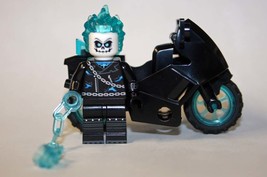 Gift Minifigure Ghost Rider Danny Ketch with motorcycle Fast Ship - £5.36 GBP