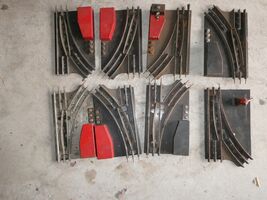 Lot of 8 Vintage O Marx Metal  Left and Right Switches for Parts or TLC - $43.56