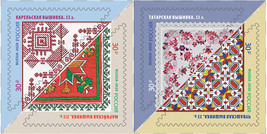 Russia 2020. Embroidery (MNH OG) Set of 4 stamps - £5.11 GBP