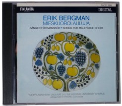 ERIK BERGMAN Mieskuorolauluja CD 1998 Helsinki University Chorus OOP Fin... - £14.80 GBP