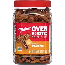 Fisher Oven Roasted Never Fried Mammoth Pecans, 17 Ounces of - $26.53