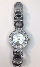 Arnex Silver Tone &amp; Rhinestone Wrist Watch by Lucien Piccard NEEDS BATTERY - £18.81 GBP