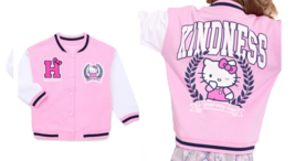 Hello Kitty Toddler Girls Varsity Jacket Kuromi Kindness Melody Pink Cute 3T NWT - $35.63