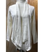 Vintage Fever Brand Clothing open front waterfall cardigan Sm. NWT- IVORY - $513.78 MXN