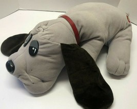 Tonka Pound Puppies Puppy 20" Long Gray With Brown Long Ears 1985 Plush Figure - $34.65