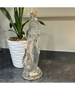 Vintage Avon Mermaid Glass Decanter EMPTY, 10” - $17.99