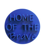 Home Of The Brave Patriotic Military Cookie Stamp Embosser Made In USA P... - $5.53 CAD