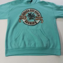 Fruit Of The Loom PANAMA CITY BEACH Men's Turquoise Hoodie Pullover Sweatshirt M image 12