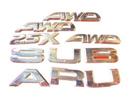 03 04 05 Subaru Forester 2.5X Rear Gate Side Pillars Emblem Logo Badge Oem Set - £42.23 GBP