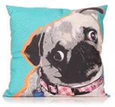Shruti Cute Large Pug Head Design Cushion Pillow Home Decor Gift Present - £32.15 GBP
