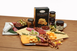 Classic Gourmet Cheese and Snacks Charcuterie Board - Meat and Cheese Gift Baske - £69.84 GBP