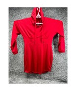 No Boundaries Womens Corset Hoodie Dress Red Juniors Large Long Sleeve P... - $23.67