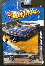 Hot Wheels Muscle Mania Gm &#39;70 Pontiac Gto Judge Blue 4/10 104/247 - £8.20 GBP