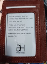 GH GOLD HORSE Slim RFID Blocking Card Holder Minimalist Leather Front Pocket Wal - £9.49 GBP