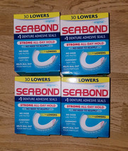 4PK SeaBond Original Denture Adhesive Seals 30 Lowers Each  - $24.00