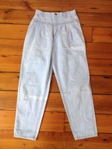 Vtg LEE 80s 90s Light Wash Pleated Front Straight Leg Classic Fit USA Jeans 28&quot; - £31.31 GBP