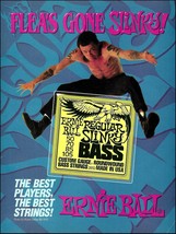 Red Hot Chili Peppers Flea 1992 Ernie Ball Guitar Strings advertisement ad print - £3.36 GBP