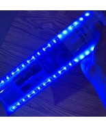 TYPE-S PLUG &amp; GLOW 24&quot; BLUE LED Light Strips Kit 12v Plug In Interior Au... - £13.23 GBP