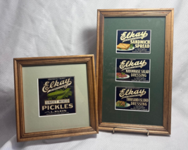 Elkay Dressing Sandwhich Spreads Pickles Antique Framed Matted Original ... - £23.66 GBP