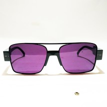 NWT- Italia Independent Sebastian 0817 070 Sunglasses Gray Navigator Purple Lens - £66.21 GBP