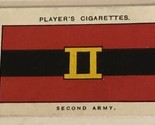 2nd Army John Player &amp; Sons Vintage Cigarette Card #27 - $2.96