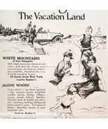1917 New England Vacation Land Travel Advertisement WW1 World War Era DWQQ3 - $27.40 CAD