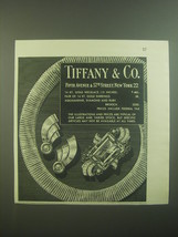 1946 Tiffany &amp; Co. Ad - Necklace, Earrings and Brooch - $18.49