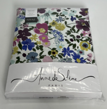 NEW Anne de Solene Paresse Percale 100% Cotton Queen Duvet Cover Floral 89x93&quot; - £126.60 GBP