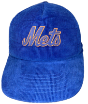 VTG New York Mets Hat Corduroy Gatorade MLB Snapback Cap Pathmark Script UII - £68.07 GBP