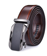 Cinturones Hombre Hebilla Automática Vestido Trinquete Cuero Genuino Aire Libre - £21.95 GBP - £37.64 GBP