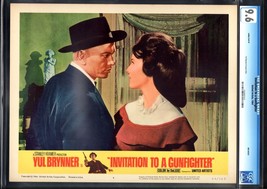 INVITATION TO A GUNFIGHTER-YUL BRYNNER/JANICE RULE-LOBBY CARD-1964-CGC 9... - £72.06 GBP