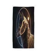 I Am Light Dark Art Skeleton Wolf Microfiber Beach Towel - $26.90+
