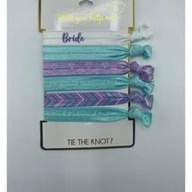 Will You Help Me Tie The Knot Hair Ties, 6 count, blue purple - £7.30 GBP