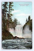 Snoqualmie Falls Snoqualmie WA Washington DB Postcard Q10 - $10.84