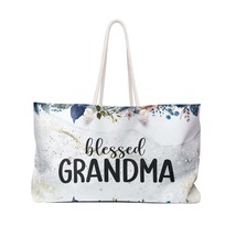Personalised/Non-Personalised Weekender Bag, Blessed Grandma, Large Weekender Ba - £39.08 GBP