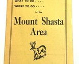 1950 Mount Shasta California Chamber Of Commerce Advertising Travel Map ... - $16.00