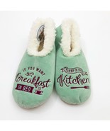 Snoozies Women&#39;s Slippers  If You Want Breakfast in Bed Sleep in Kitchen... - $18.04 CAD
