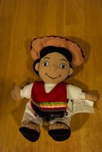 Walt Disney It&#39;s A Small World MEXICO BOY 9&quot;  Bean Bag Stuffed Animal Toy Doll - £11.62 GBP