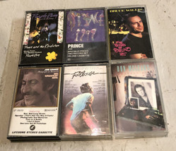 X 6 Lot VTG 1980’s 80s Cassette Tapes Purple Rain Footloose Prince Bruce Willis - £14.74 GBP