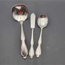 Oneida Deluxe 1847 ROGERS Set of 3 Sugar Spoon, Butter Knife, Serving Co... - £18.93 GBP