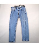 Levi&#39;s 505 Jeans Men&#39;s 33x30 Straight Leg 100% Cotton Denim Med Wash Cla... - $514.50 MXN