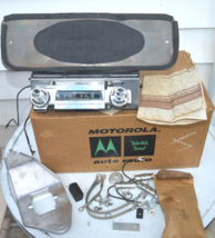 Motorola auto radio kit 1961 Chevy In box w/speaker &amp; unopened hardware ... - £149.05 GBP