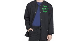 Custom Embroidered Men's Scrub Jacket, Snap close - £44.72 GBP