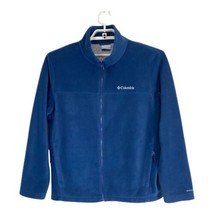 Columbia Womens Jacket Size Large Blue Fleece Pockets Long Sleeve Norm Core - £24.77 GBP