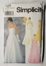 Simplicity 7086 Size HH 6 8 10 12 Misses Evening Dress Uncut - £7.81 GBP