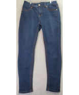 Melissa McCarthy Seven7 Jeans Womens Size 8 Blue Pencil Flat Front Strai... - $17.02