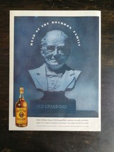 Vintage 1944 Old Grand Dad Kentucky Bourbon Whiskey Full Page Original A... - $6.92