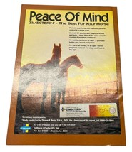 Farnam Zimecterin for Horses Vintage Print Ad 1993 Peace of Mind Sunset - $19.99